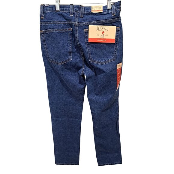 Red Head Brand Co. Other - New Red Head Mens Classic Fit 30x32 Blue Denim Jeans 100% Cotton Made In Mexico